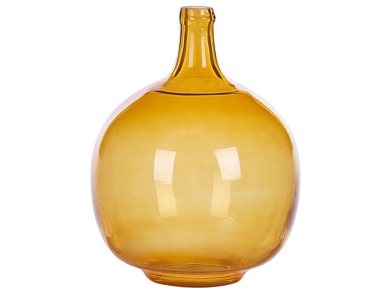 Dekoratívna sklenená váza 34 cm oranžová GOSHT_823736