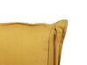 2 lniane poduszki dekoracyjne 45 x 45 cm żółte SAGINA_838502
