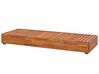 Leżak ogrodowy drewniany z poduszką złamana biel FANANO_863046