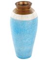 Dekoratívna terakotová váza 42 cm modrá PLATEJE_850853