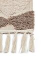 Cotton Area Rug 160 x 230 cm Brown and Beige SINOP_839716
