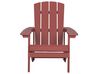 Chaise de jardin rouge ADIRONDACK_728438