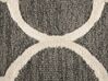 Teppich grau 160 x 230 cm marokkanisches Muster Kurzflor YALOVA_674703