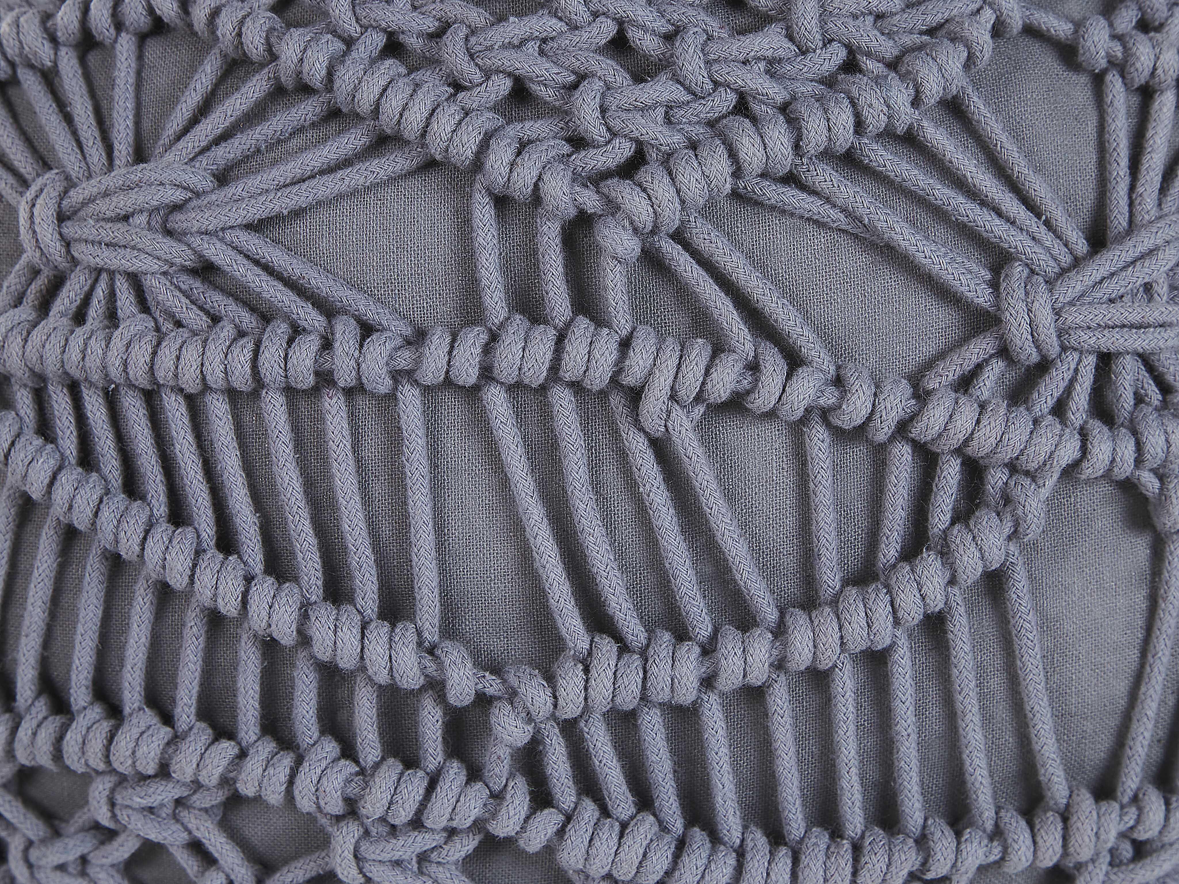 Puf ø 40 cm szary KAYSERI