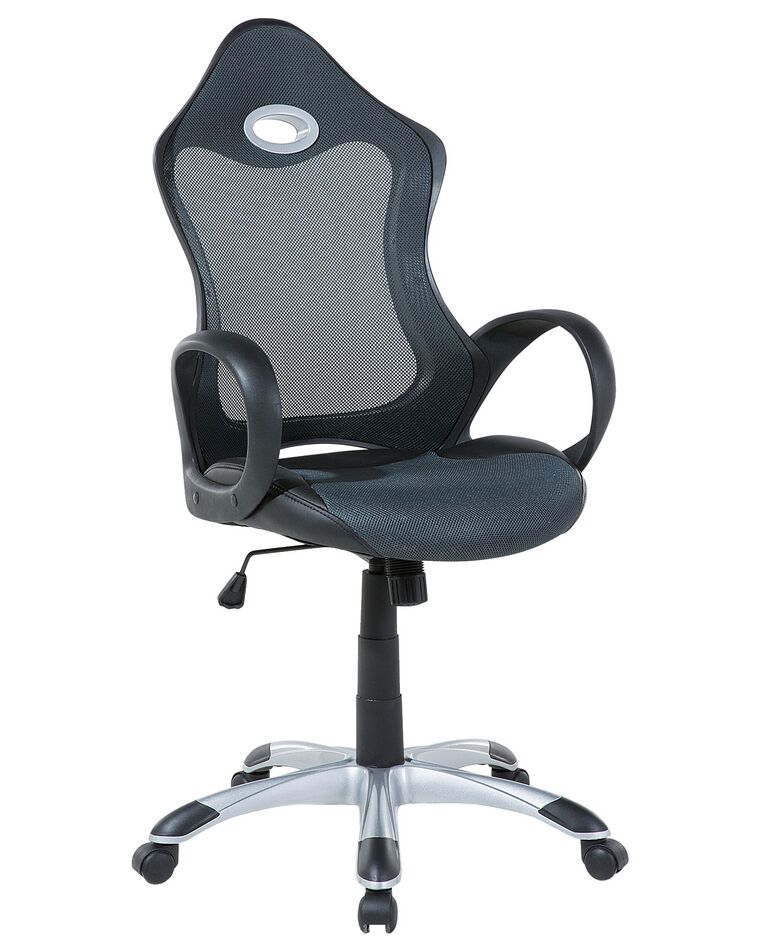 Swivel Office Chair Grey and Green iCHAIR_673175