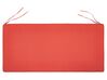 Puutarhapenkin pehmuste tummanpunainen 112 x 54 cm VIVARA_774683
