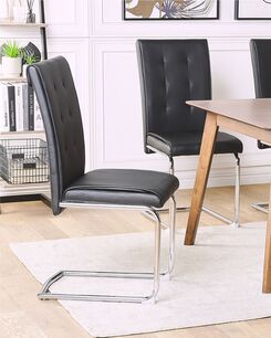 Tuoli keinonahka musta 2 kpl ROVARD Tuoli keinonahka musta 2 kpl ROVARD