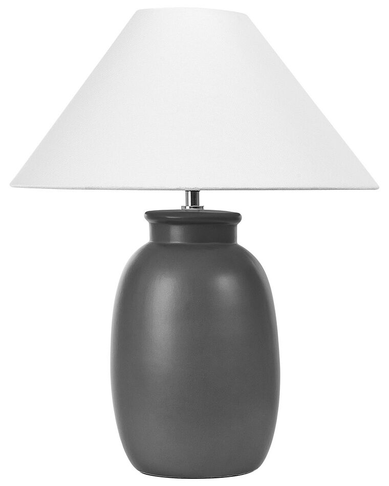 Lámpara de mesa de cerámica negro/blanco 52 cm PATILLAS_844175