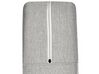 Cama de casal continental com arrumação em tecido cinzento claro 160 x 200 cm MINISTER_873514