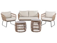 4-istuttava ulkosohvaryhmä polyrottinki beige RAVELLO