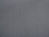 Table de jardin plateau simple granit noir poli 180 cm 6 chaises grises GROSSETO_431604