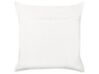 Set of 2 Cotton Cushions Coral Motif 45 x 45 cm White CORAL_893040