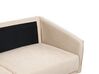 Sofa Set Samtstoff beige 5-Sitzer mit goldenen Beinen MAURA_913017