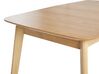 Spisebord med udtræk 120/150 x 75 cm Lyst træ MADOX_879076