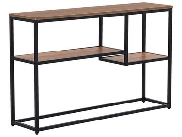 Tavolino consolle legno scuro/nero 30 x 120 cm BELMONT