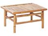 Conjunto de jardim 5 lugares com mesa de centro em madeira de bambu taupe CERRETO_908915