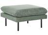 5-seters sofagruppe med fotskammel i grønt stoff VINTERBRO_906807