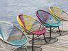 PE Rattan Accent Chair Blue and Pink ACAPULCO_736739