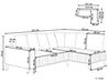 3-istuttava kulmasohva sametti vasenk. laivastonsininen GRENA_837296