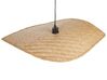 Bambusová závěsná lampa světlé dřevo GALANA_827235