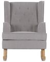 Fabric Rocking Chair Light Grey TRONDHEIM II_775778
