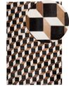 Vloerkleed patchwork bruin 140 x 200 cm ALPKOY_742772
