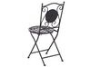 Conjunto de 2 sillas de balcón de metal negro CARIATI_825733