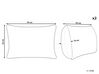 Mentazöld díszpárna kétdarabos szettben 25 x 45 cm HAKONE_856415