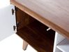 TV Stand Dark Wood with White ROCHESTER_444776