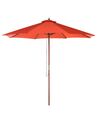 Parasol ogrodowy ⌀ 270 cm czerwony TOSCANA _677614