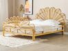 Ratanová pávia posteľ 180 x 200 cm svetlé drevo FLORENTINE_868933
