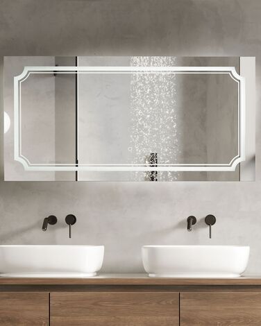 Speil LED 120 x 60 cm sølv ARROMACHNES