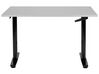 Hæve sænkebord manuelt sort/grå 120 x 72 cm DESTINAS_899123