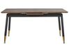 Extending Dining Table 160/200 x 90 cm Dark Wood and Black CALIFORNIA_785977