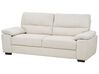 3 Seater Fabric Sofa Light Beige VOGAR_901147