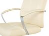 Faux Leather Executive Chair Beige WINNER_762240