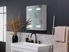 Armário de casa de banho com espelho e LED 60 x 60 cm branco TALAGAPA_811279