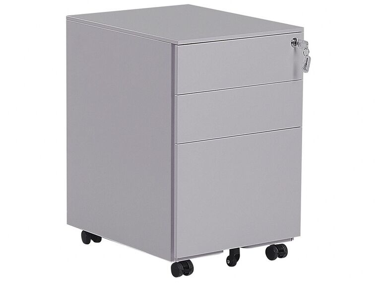 3 Drawer Metal Storage Cabinet Grey CAMI_782711