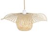 Lampe suspension en bambou bois clair BONITO_871438