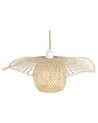 Lampe suspension en bambou bois clair BONITO_871438