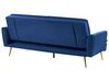 Sofá cama de terciopelo azul VETTRE_787965