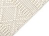 Teppich Wolle beige 160 x 230 cm geometrisches Muster PERTEK_855577