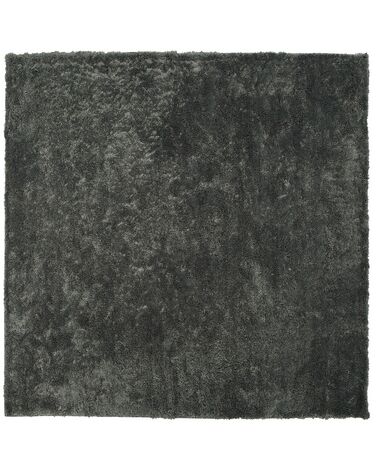 Alfombra gris oscuro 200 x 200 cm EVREN