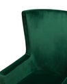 Velvet Wingback Chair Green ONEIDA_702189