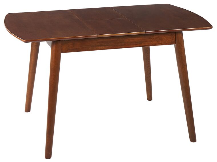 Table à manger extensible 100/130 x 80 cm bois foncé TOMS_826935