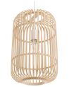 Lampe suspension cylindre en bambou clair AISNE_784971