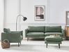 5-seters sofagruppe med fotskammel i grønt stoff VINTERBRO_906781