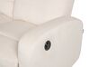 Conjunto de sofás 6 lugares eletricamente reclináveis em veludo branco-creme VERDAL_904899