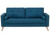 2 Seater Fabric Sofa Blue KALMAR_703899