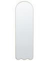 Metalowe lustro ścienne 45 x 145 cm białe BUSSY_900669